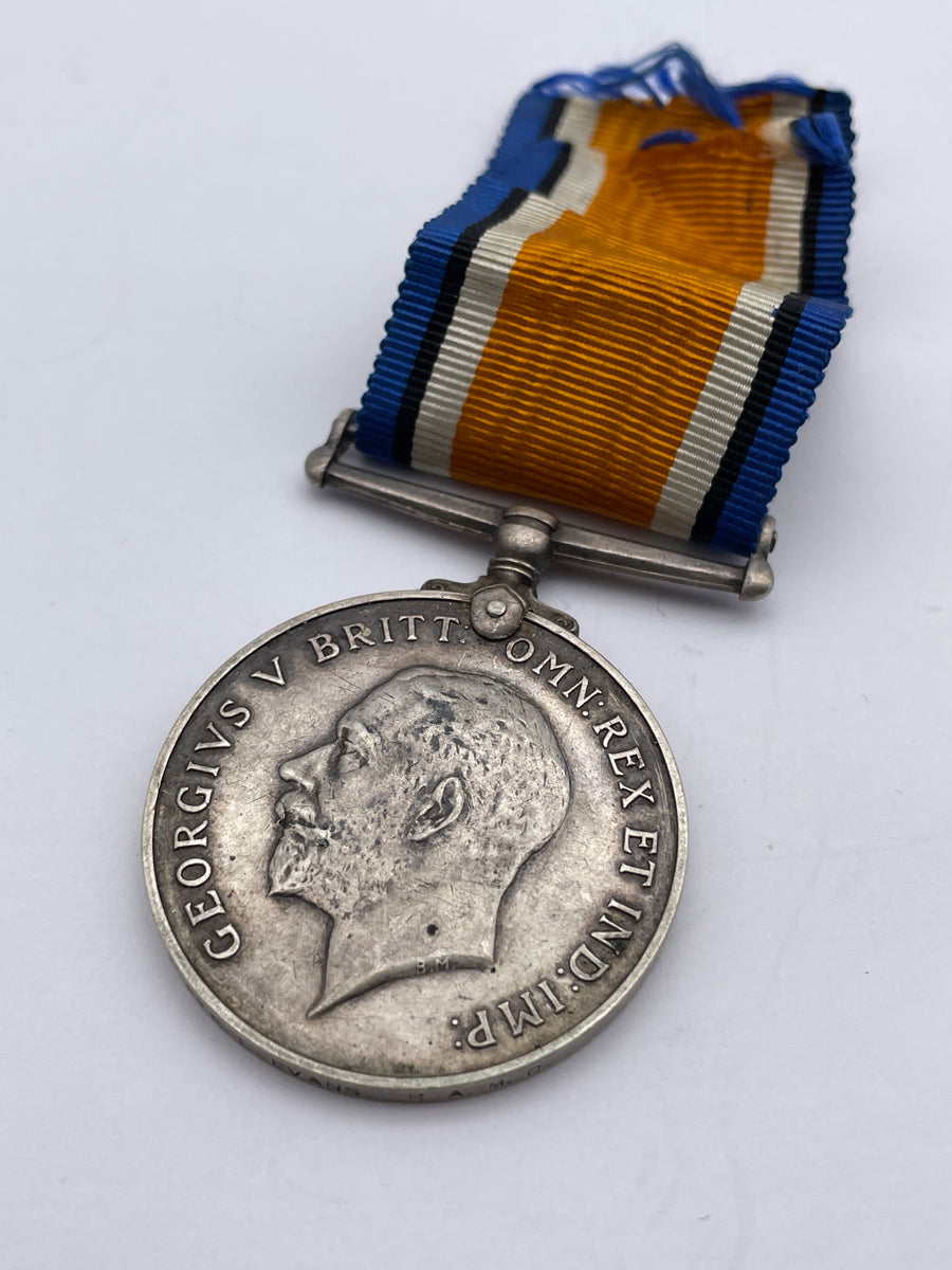 Original World War One British War Medal, Pte Evans, Royal Army Medica ...