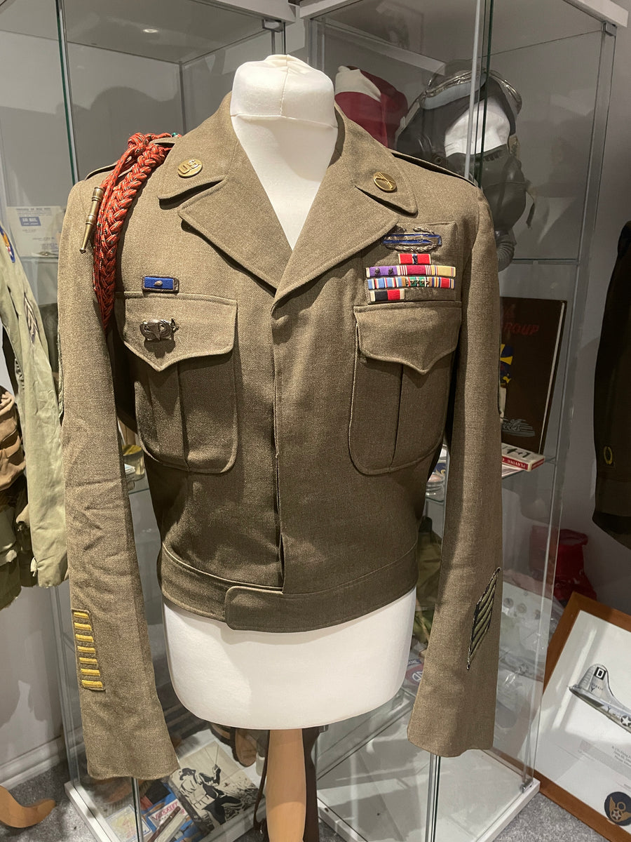 Original American Ike Jacket, Dual Badged 82nd Airborne, 3 Purple Hear –  Hornbeam Militaria
