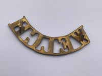 Original Brass Shoulder Title, Welch Regiment