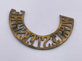 Original Brass Shoulder Title, Worcestershire Regiment
