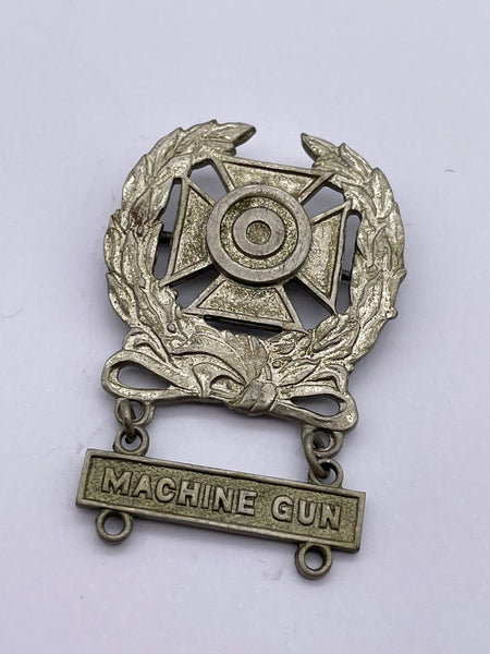 Original World War Two American Expert Marksmanship Badge, Machine Gun