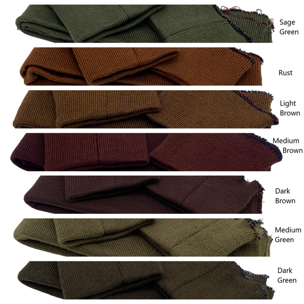 Replacement Knits/Cuffs for American Jackets...A-2, B-10, B-15, G-2, Tankers...Seven Colours