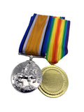 World War One Medal Pair, British War And Victory Medals