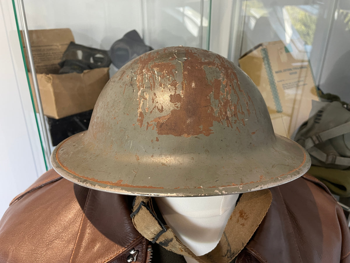 Original World War Two Brodie Helmet Type II Home Front