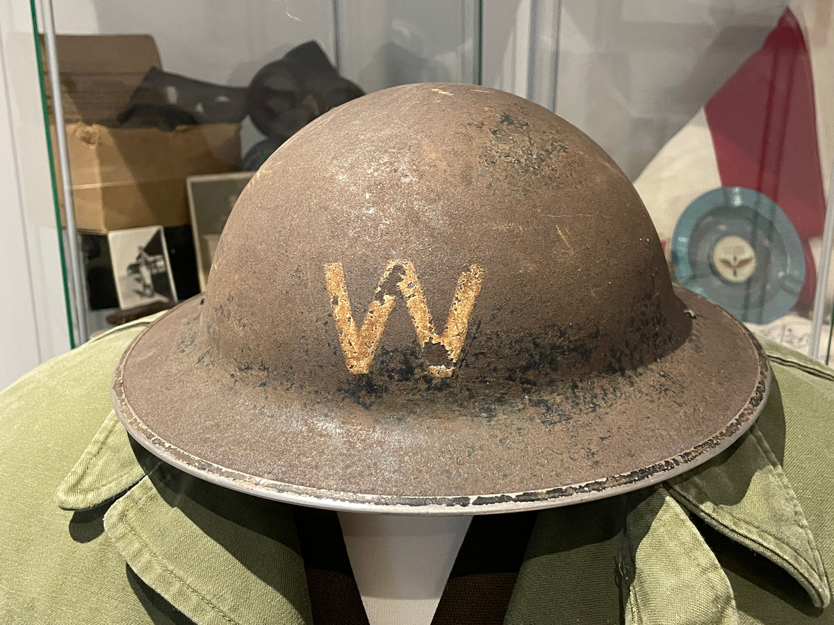 Original World War Two Brodie Helmet Type II ARP Warden