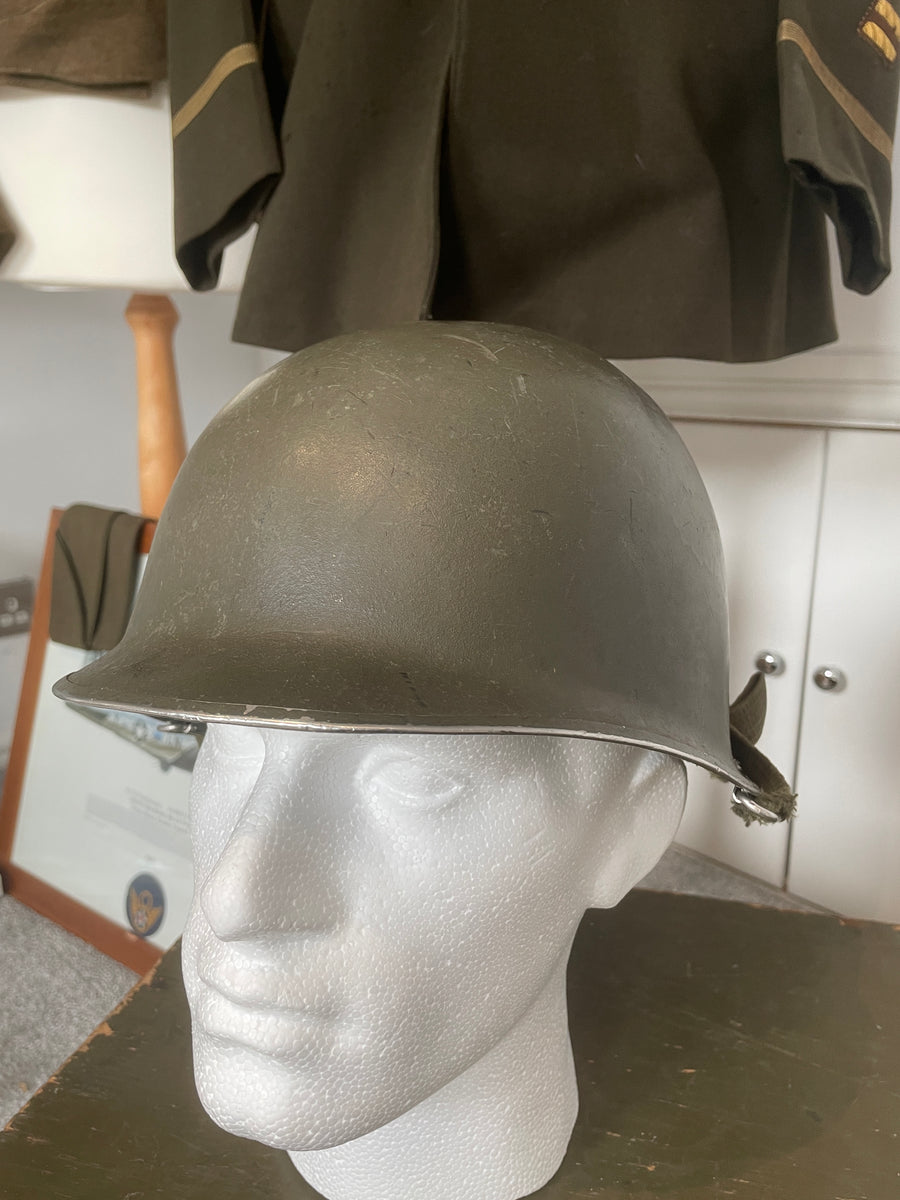 Original Post World War Two M1 Helmet Rear Seam Probably