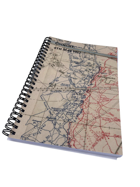 Trench Map Notebook, Cuinchy, 4th May 1917, A5, 80 Pages