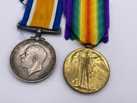 Original World War One Medal Pair, Pte Spaven, Army Ordnance Corps