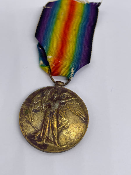 Original World War One Victory Medal, Pte Hearn, Hampshire Regt, Died