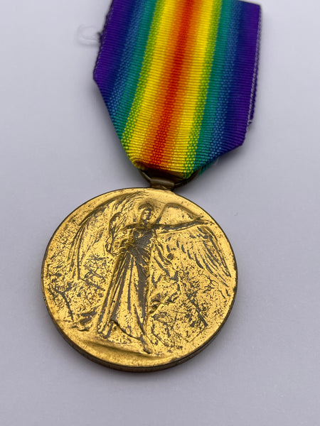 Original World War One Victory Medal, Pte Harrison, Labour Corps