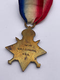 Original World War One 1914/15 Star, Gnr Cummings, Royal Garrison Artillery