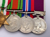 Original World War Two Medal Grouping and LSGC, Sergeant D. Hanley, Wounded, Royal Army Pay Corps