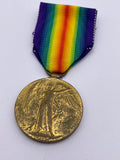 Original World War One Victory Medal, Pte Sheppard, Royal Marine Light Infantry