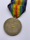 Original World War One Victory Medal, Pte Caddick, South Staffordshire Regiment