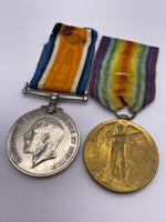 Original World War One Medal Pair, Spr Scurfield, Royal Engineers