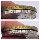 Original World War One Medal Pair, Spr Scurfield, Royal Engineers