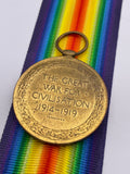 Original World War One Victory Medal, Pte. Evans, Monmouthshire Regiment