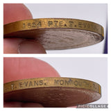 Original World War One Victory Medal, Pte. Evans, Monmouthshire Regiment