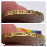 Original World War One Victory Medal, Pte. W. Brown. Royal Welsh Fusiliers
