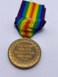 Original World War One Victory Medal, Dvr. Miller, Royal Artillery