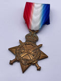 Original World War One 1914/15 Star, Pte Bury, Manchester Regiment