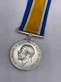 Original World War One British War Medal, Pte McGowan, East Lancs, Wounded and Prisoner of War