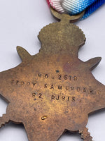 Original World War One 1914/15 Star, Sepoy Samundar, 82nd Punjab Regt.