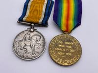 Original World War One Medal Pair, Pte Pollard, Suffolk Regiment