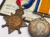 Original World War One Mons Star Trio, Gnr Ryan, Royal Garrison Artillery