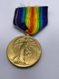 Original World War One Victory Medal, Dvr. Bushell, Royal Artillery