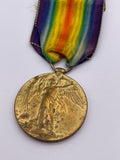 Original World War One Victory Medal, Pte. Roberts, Royal Welsh Fusiliers, Killed in Action