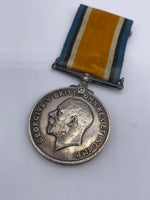 Original World War One British War Medal, Pte Simms, Gloucestershire Regiment, Died of Wounds