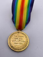 Original World War One Victory Medal, Pte Mills, Gloucestershire Regiment, Died of Wounds