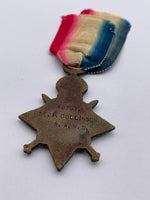 Original World War One 1914/15 Star, Pte Collinson, Royal Army Medical Corps