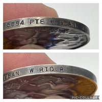 Original World War One British War Medal, Pte Bean, West Riding Regiment