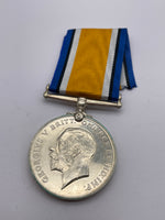 Original World War One British War Medal, Pte Greenhaw, Manchester Regiment