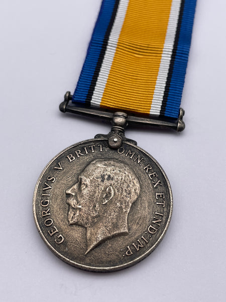Original World War One British War Medal, Pte Dickinson, West Yorkshire Regiment
