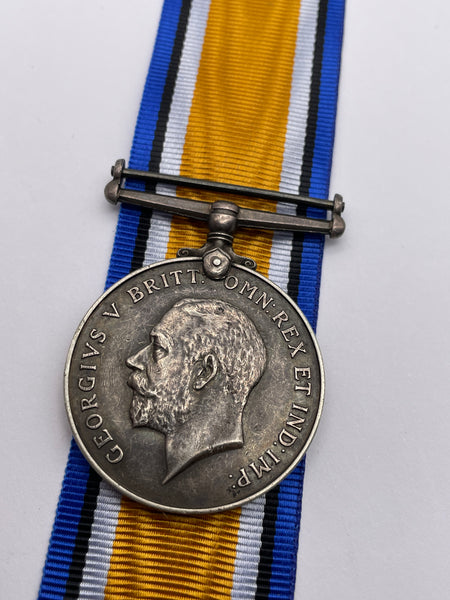 Original World War One British War Medal, Pte Brooke, West Yorkshire Regiment