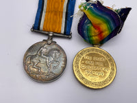 Original World War One Medal Pair, Pte Casey, Suffolk Regiment