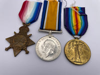 Original World War One Medal Trio, Dvr Fowles, Royal Field Artillery