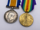 Original World War One Medal Pair, Gnr Schofield, Royal Artillery