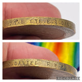 Original World War One Victory Medal, Pte. E.T. Davies. Royal Welsh Fusiliers