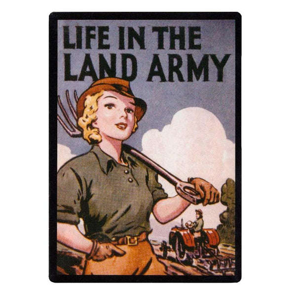 Life in the Land Army Metal Sign, 150 x 200mm