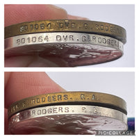 Original World War One Medal Pair, Dvr Rodgers, Royal Artillery
