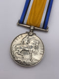 Original World War One British War Medal, Pte Burrows, West Yorkshire Regiment