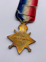 Original World War One 1914/15 Star, Pte Steward, Suffolk R., Killed in Action, Battle of the Somme