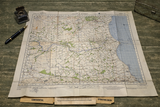Original War Office Map, Second War Revision 1940, Alnwick and Rothbury