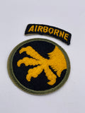 Original World War Two American 17th Airborne Division Patch