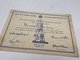 Original American War Bonds Thank You Certificate, 3rd War Loan