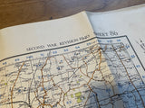 Original War Office Map, Second War Revision 1940, Bury St Edmunds and Sudbury